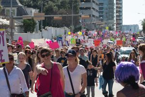 Crowd on the streets of Austin